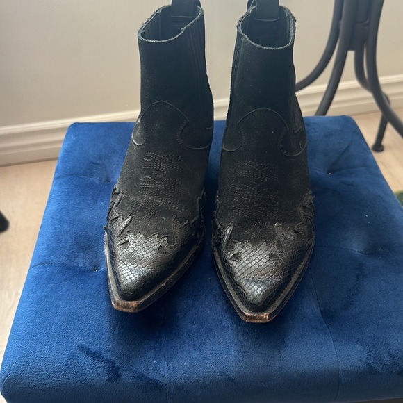 Zadig & Voltaire black western leather boots - Picture 2 of 5